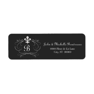 Elegantes Lilien-Monogramm