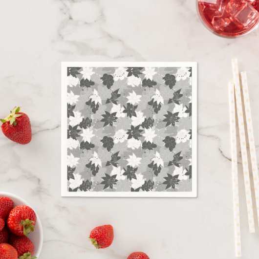 Elegantes Lily Blume Muster Serviette (Beispiel)