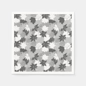 Elegantes Lily Blume Muster Serviette (Vorderseite)