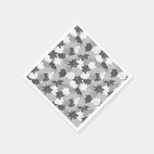 Elegantes Lily Blume Muster Serviette (Ecke)