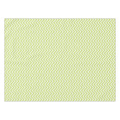 Elegantes Lime Green Chevrons Muster Tischdecke (Vorderseite (Horizontal))