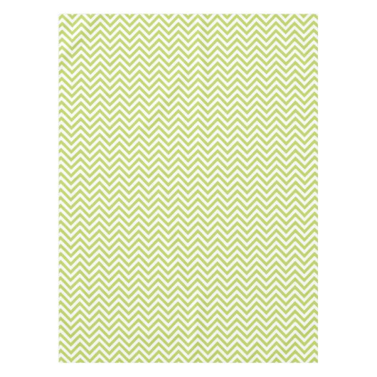 Elegantes Lime Green Chevrons Muster Tischdecke (Vorderseite)