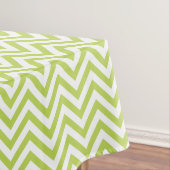 Elegantes Lime Green Chevrons Muster Tischdecke (Beispiel)