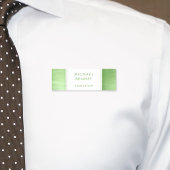 Elegantes Limettengrün, gegossenes Metallgeschäft Namensschild