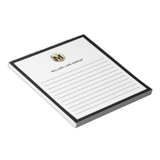 Elegantes Lined Notepad Notizblock (angewinkelt)