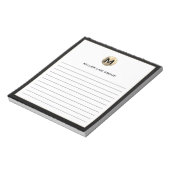 Elegantes Lined Notepad Notizblock (Rotiert)