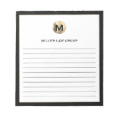 Elegantes Lined Notepad Notizblock (Vorderseite)