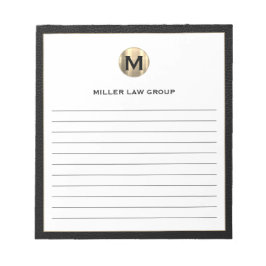 Elegantes Lined Notepad Notizblock