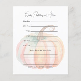 Elegantes Little Pumpkin Baby Shower Guessing Game