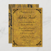 Elegantes Lobster Fest Dinner Party Einladung (Vorne/Hinten)