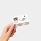 Elegantes Logo Corporate Foto Mitarbeiter Abzeiche Ausweis (Handheld)