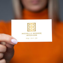 Elegantes Logo des griechischen Key Designer Gold/