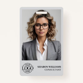 Elegantes Logo des Personalisierten Mitarbeiter-Fo Ausweis