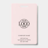 Elegantes Logo des Personalisierten Mitarbeiter-Fo Ausweis (Back)