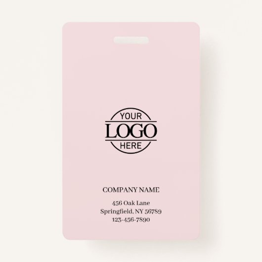 Elegantes Logo des Personalisierten Mitarbeiter-Fo Ausweis (Rückseite)