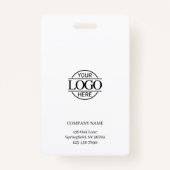 Elegantes Logo des Personalisierten Mitarbeiter-Fo Ausweis (Rückseite)