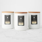 Elegantes Logo für das Glitzer "Black and Cream Pr Lebensmitteletikett (Flaschen)