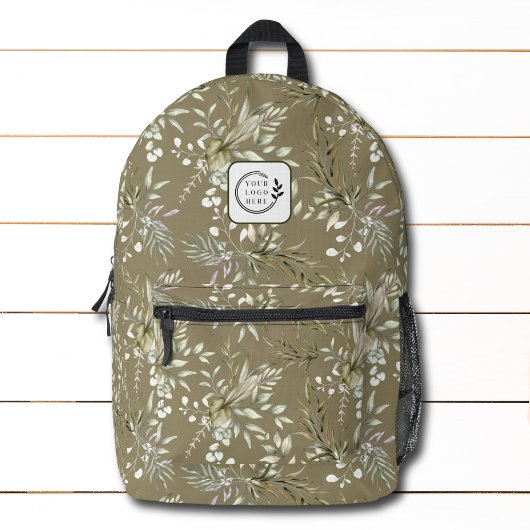 Elegantes Logo für die Farbflora in Großbuchstaben Bedruckter Rucksack