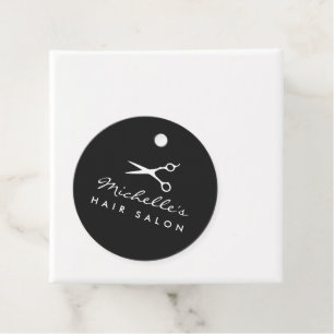 Elegantes Logo für Friseursalon und Barbier indivi Geschenkanhänger