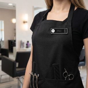 Elegantes Logo für Friseurstylisten Salon-Mitarbei Namensschild