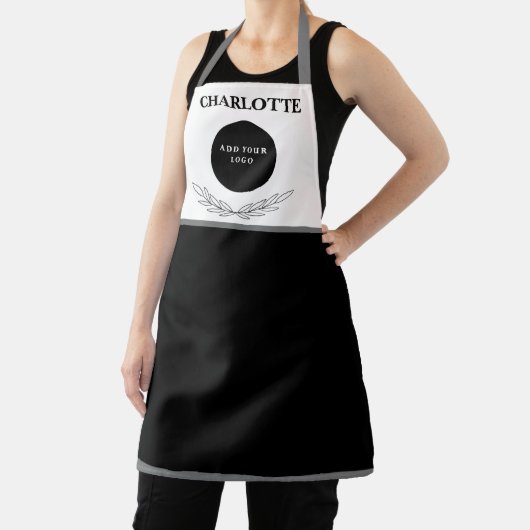 Elegantes Logo für Schwarz und Weiß Schürze (InSitu)