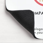 Elegantes Logo für Schwarz-weiße Unternehmen Mousepad (Ecke)