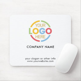 Elegantes Logo für Schwarz-weiße Unternehmen Mousepad