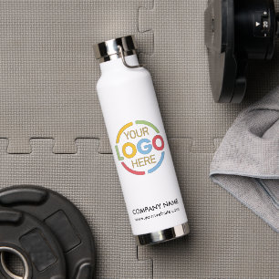 Elegantes Logo für Schwarz-weiße Unternehmen Trinkflasche