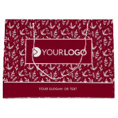 Elegantes Logo für Unternehmen Große Geschenktüte (Vorderseite)