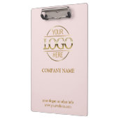 Elegantes Logo für Unternehmen mit benutzerdefinie Klemmbrett (Links)