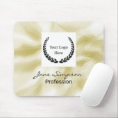 Elegantes Logo Gold Textur Mousepad (Mit Mouse)