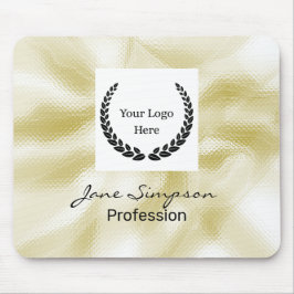 Elegantes Logo Gold Textur Mousepad