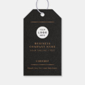 Elegantes Logo personalisierte Käseflasche Geschenkanhänger (Vorderseite)