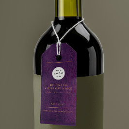 Elegantes Logo personalisierte Käseflasche Geschenkanhänger