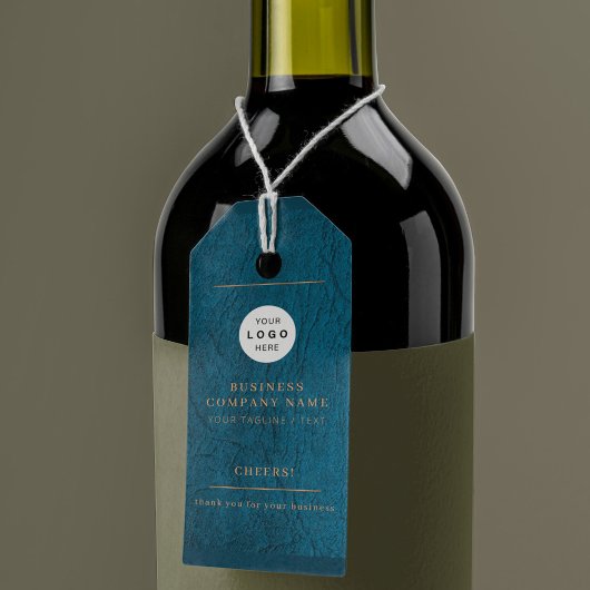 Elegantes Logo personalisierte Käseflasche Geschenkanhänger