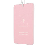 Elegantes Logo Rosa Auto Autolufterfrischer (Links)