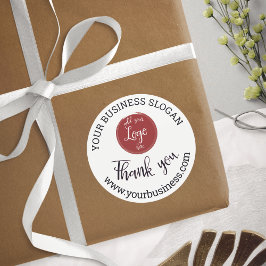  Elegantes Logo Vielen Dank, klassischer Rundaufkl Runder Aufkleber