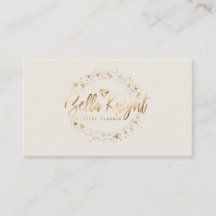 Elegantes Logo von Diamond Imitats Gold Foil Compa