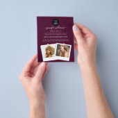 Elegantes Logo-Werbeburgundy für kundenspezifische Flyer (Gruppe)