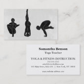 Elegantes Logo Yoga Visitenkarte (Vorne/Hinten)