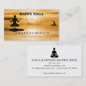 Elegantes Logo Yoga Visitenkarte (Vorne/Hinten)