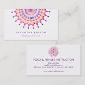 Elegantes Lotos-Blumen-Logo-Yoga Visitenkarte (Vorne/Hinten)