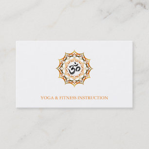 Elegantes Lotos-Blumen-Logo-Yoga Visitenkarte
