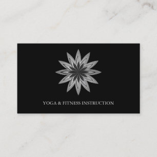Elegantes Lotos-Blumen-Logo-Yoga Visitenkarte