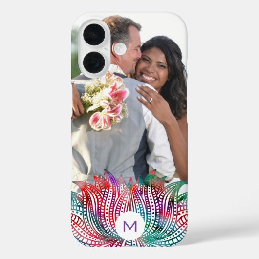 Elegantes Lotus-Blume-benutzerdefiniertes Foto Case-Mate iPhone Hülle (Rückseite)