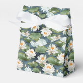 Elegantes Lotus-Blume-Fliesenmuster Groß Geschenkschachtel (Vorderseite)