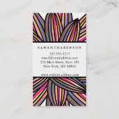 Elegantes Lotus Blume Logo Yoga Healing Health Visitenkarte (Rückseite)