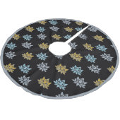 Elegantes Lotus Blume Muster Zen Yoga Meditation Polyester Weihnachtsbaumdecke (Schrägansicht)