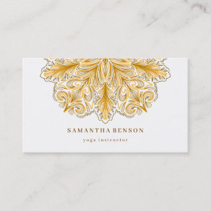 Elegantes Lotus-Blumen-Logo Yoga Visitenkarte
