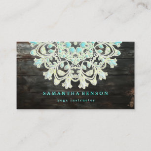Elegantes Lotus-Logo Yoga Meditation Wellness Visitenkarte
